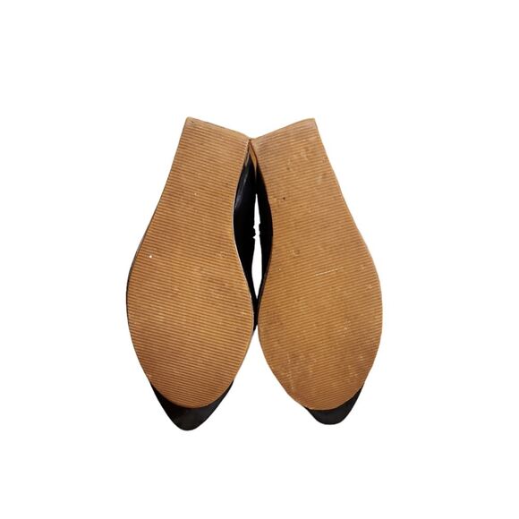 Jeffrey Campbell Rave Ankle Boots Size 6 M Black Leather Glitter Wedge Platform - Picture 6 of 8